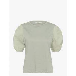 NEW INWEAR women's payanaiw woven trim tshirt in desert green